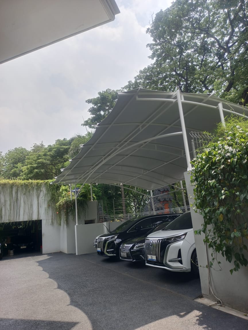 Kanopi Membran Parkiran Bogor Modern