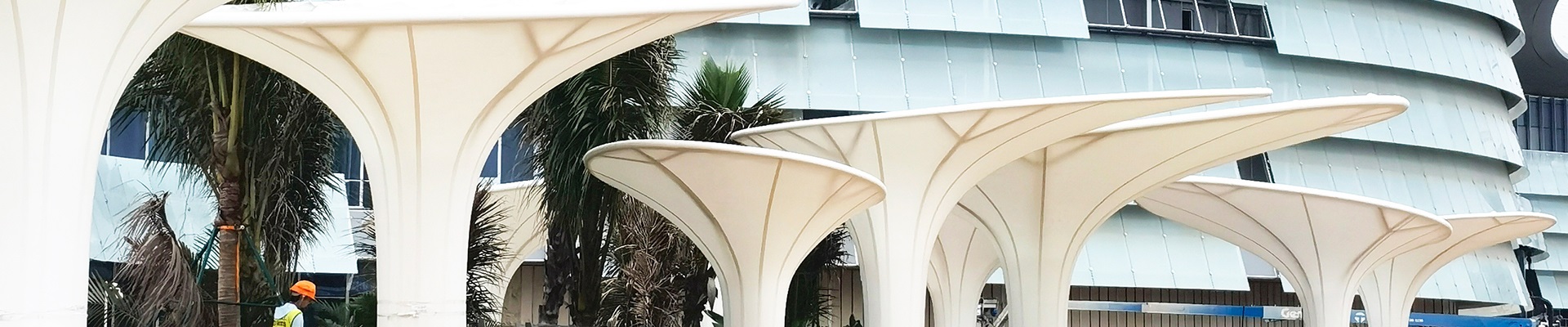 Pemasangan Kanopi Membran Profesional Srijaya Canopy