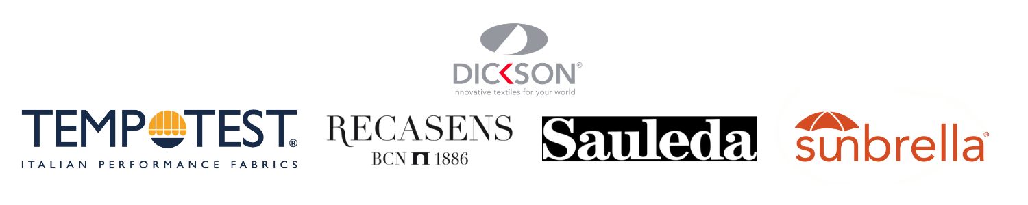 Logo Dickson, Tempotest, Sunbrella, Recasens - Srijaya Canopy